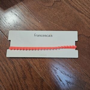Francesca's orange choker